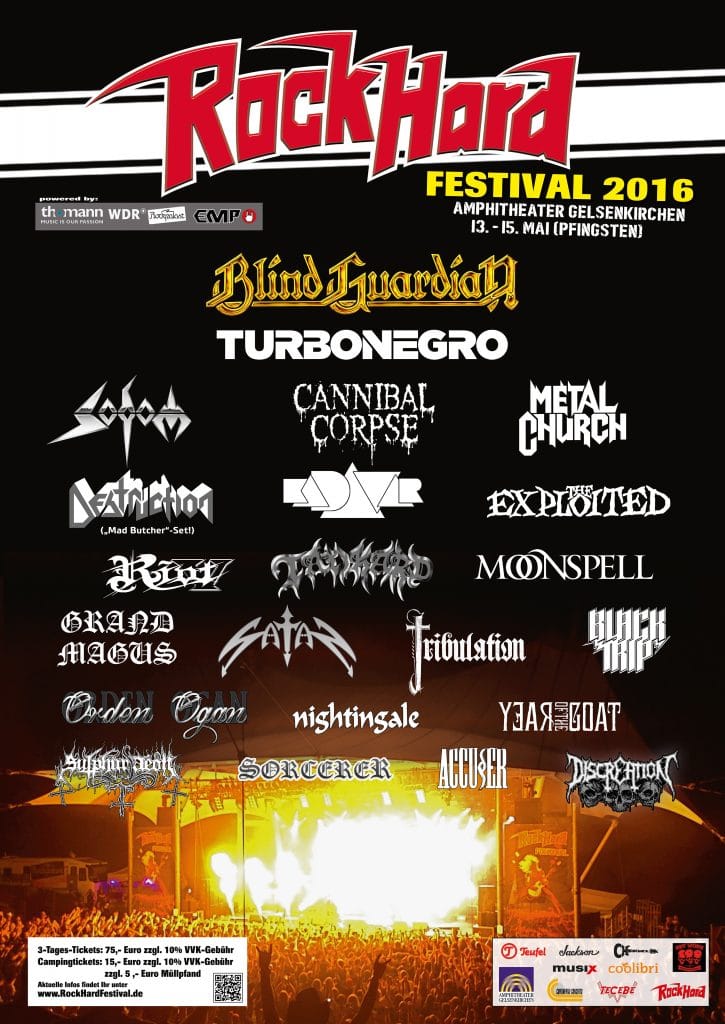 RockHard Festival 2016 im Amphitheater in Gelsenkirchen