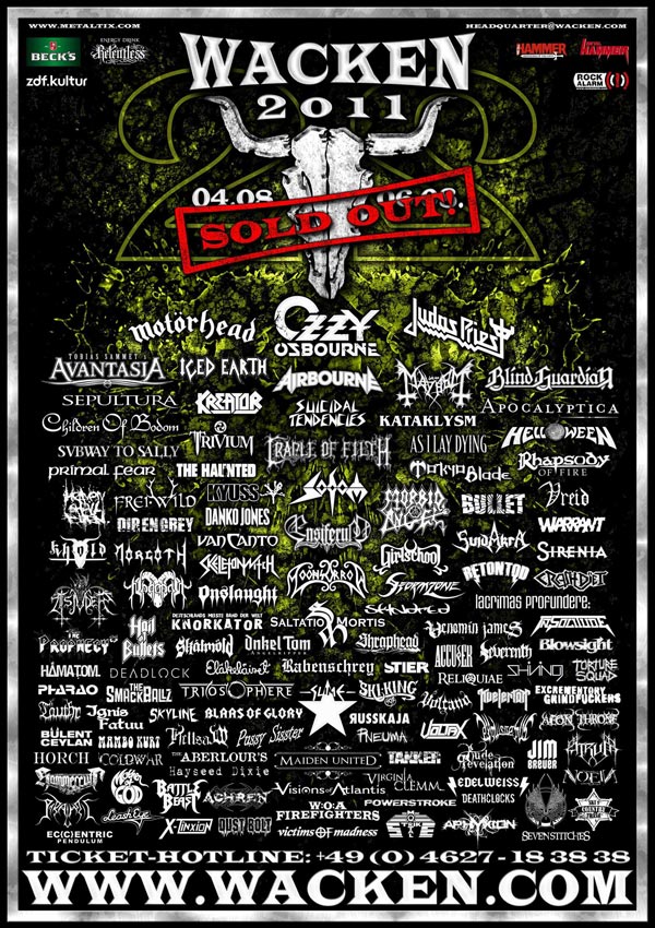 Wacken Open Air W:O:A 2011 – 22 Years Faster Harder Louder