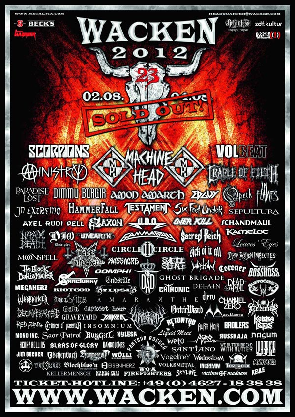 Wacken Open Air W:O:A 2012 – Willkommen im Dreck ... !