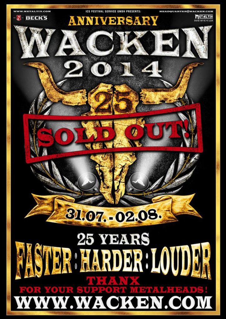25 Years Louder than Hell - Wacken Open Air W:O:A 2014