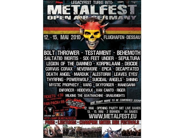 Metalfest Deutschland 2010 auf dem alten Flugplatz in Dessau