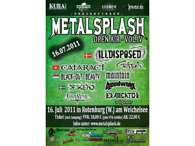 Metal Splash Open Air 2011 - großartiges Festival zum kleinen Preis
