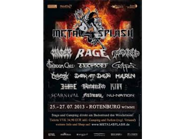 Metal Splash Open Air 2013 - super Atmosphäre und Abkühlung im See