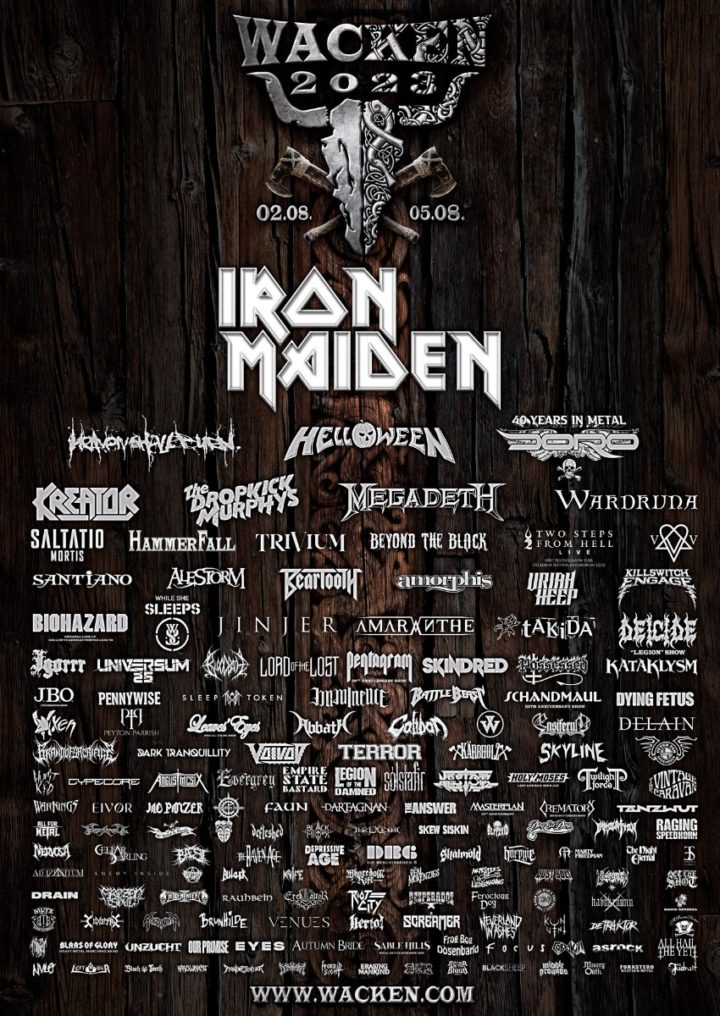 Wacken Open Air 2023 gibt Running Order bekannt