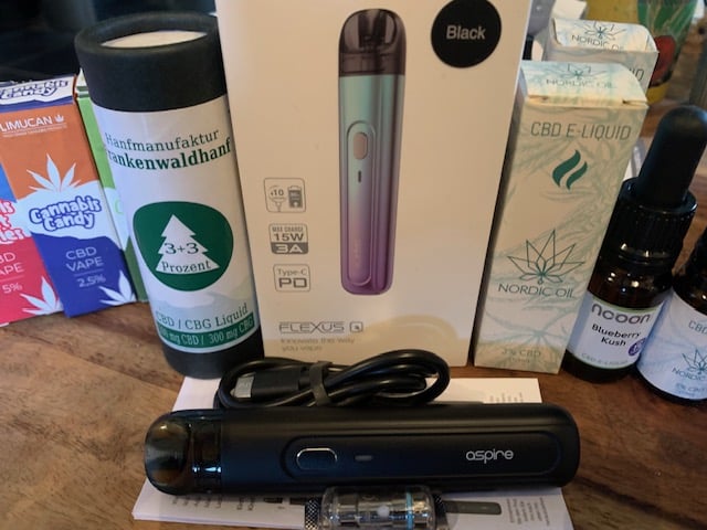 CBD Liquids und das Aspire Flexus Q Pod System