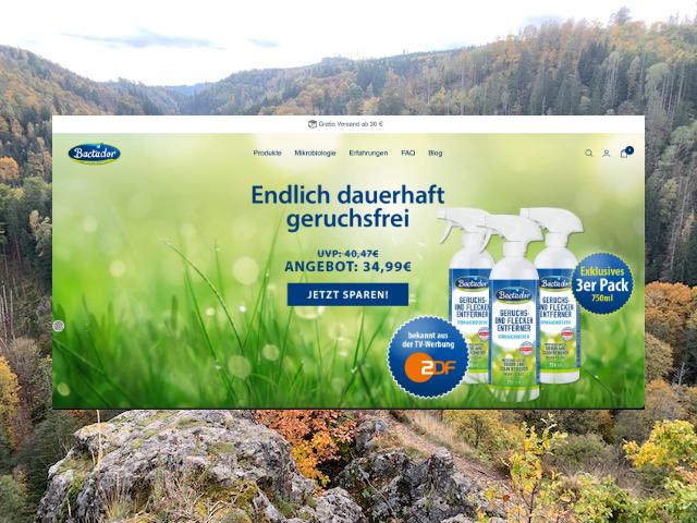 Bactador: Effektive Geruchsentfernung für Haushalt, Auto und Haustiere