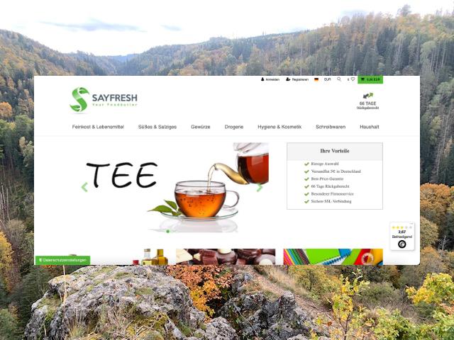 Hochwertige Lebensmittel: entspannt genießen mit sayfresh.de