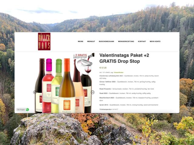 Romantischer Valentinstag mit edlen Weinen vom Weingut Köllerhaus