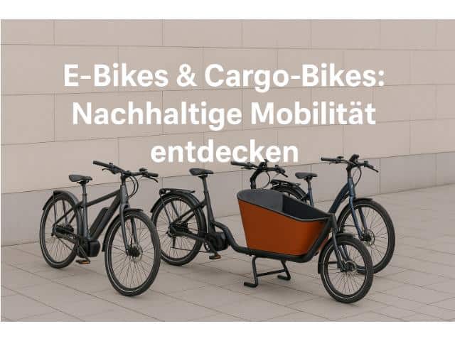 E-Bikes & Cargo-Bikes: Nachhaltige Mobilität mit praktischem Zubehör entdecken